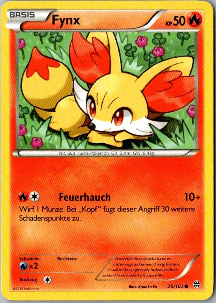 Pokemon Fynx 25/162 TURBOstart Deutsch