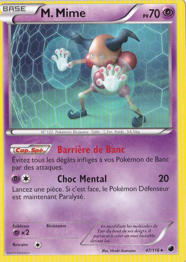 M.Mime -N&B:Glaciation Plasma-47/116-Carte Pokemon Française