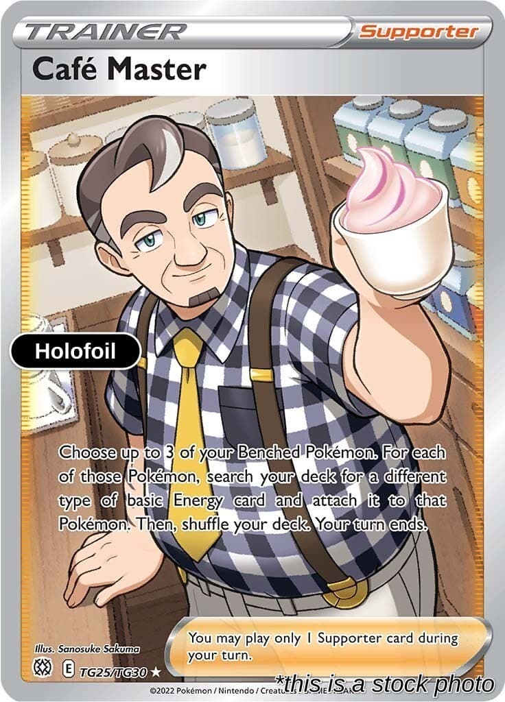 Cafe Master | Holofoil | Brilliant Stars Trainer Gallery #TG25/TG30