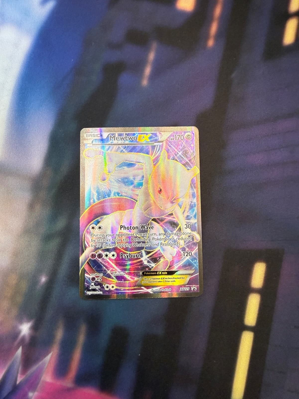 Pokemon XY Black Star Mewtwo EX Promo Super Premium Collection XY125 NM
