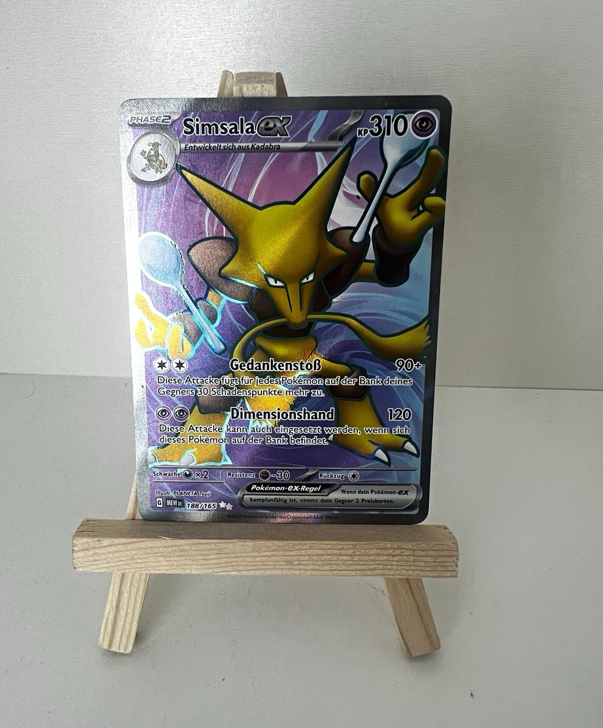 Pokémon 151 Simsala ex 188/165 Deutsch MEWDE