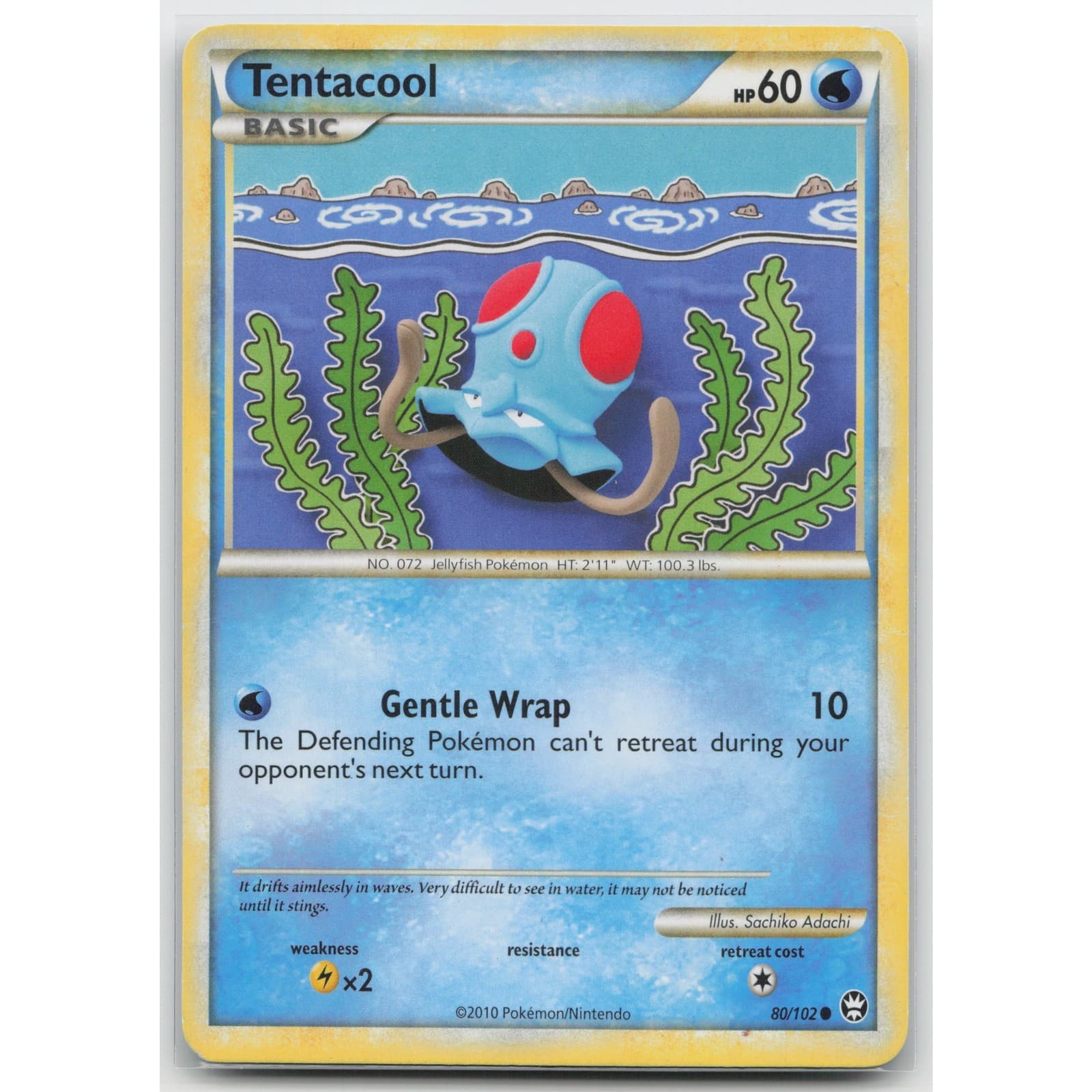 Tentacool Triumphant 80 C HP Pokemon