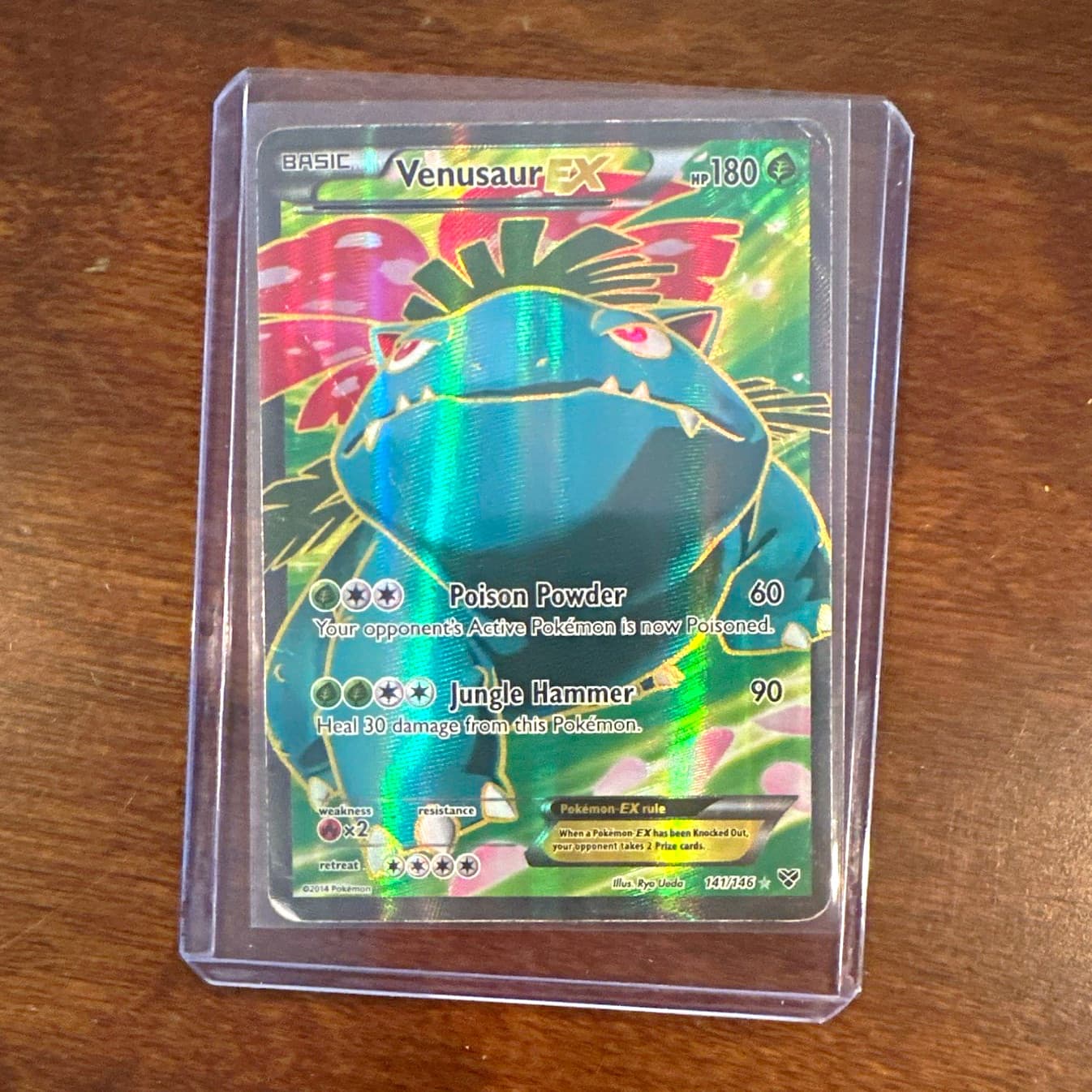 Pokémon TCG Venusaur EX Full Art Holo 141/146 XY Ultra Rare ENG 180HP