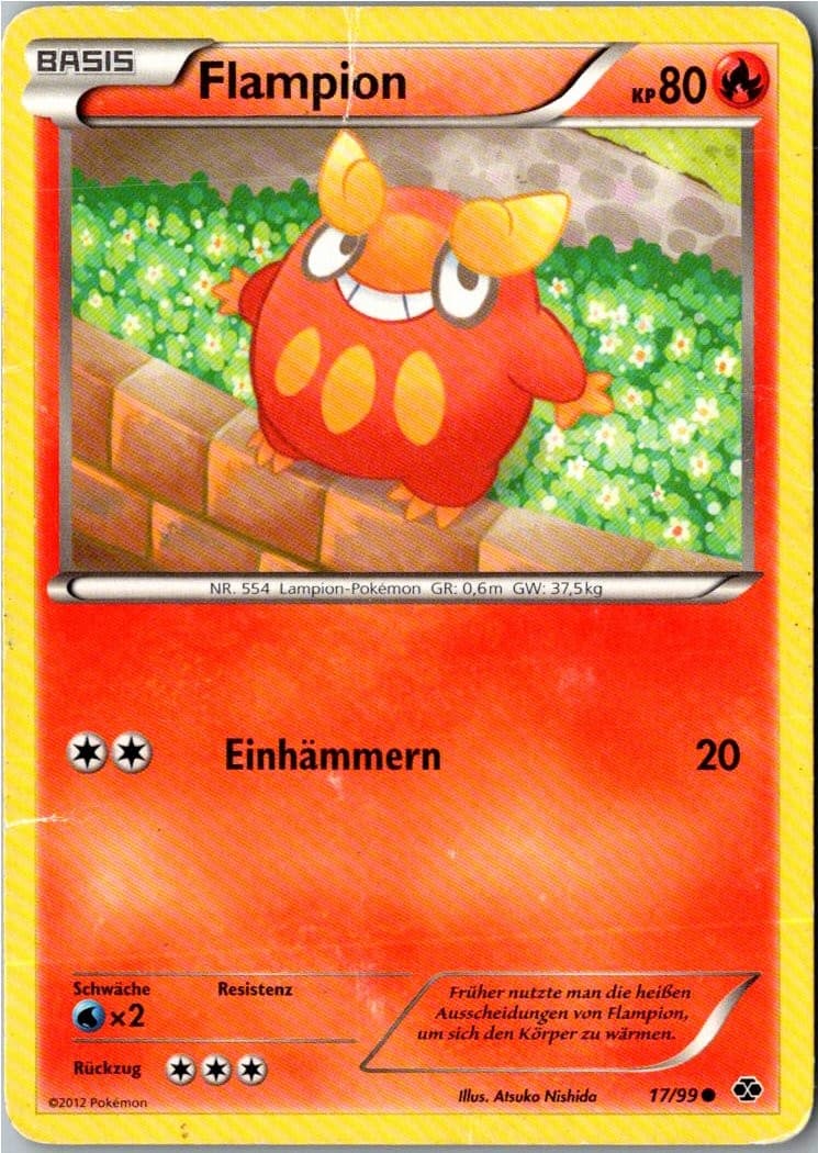 Pokemon Flampion 17/99 Kommende Schicksale Deutsch