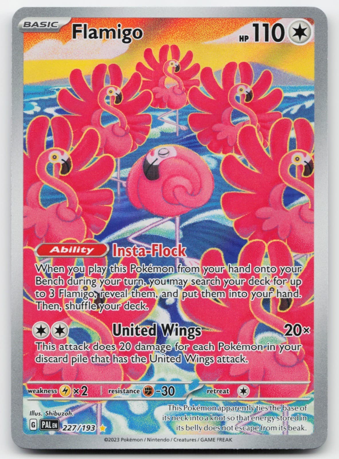 Flamigo Holo Illustration Rare SV02: Paldea Evolved 227/193 LP