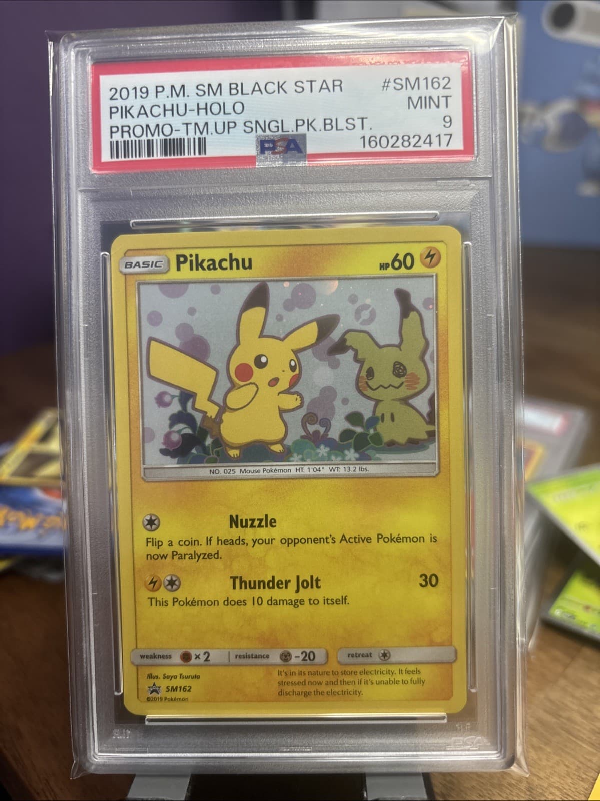 Psa 9 Pikachu SM162 Sm Holo Promo