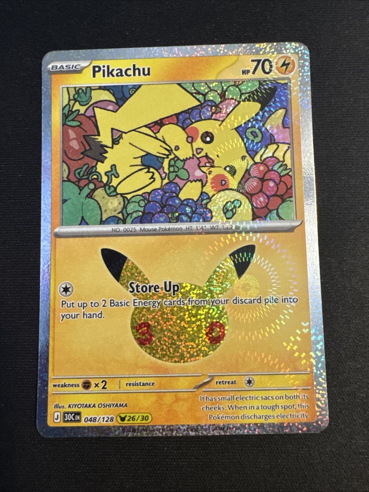 Pikachu 48/128 (26/30) 30th Celebration Collection English
