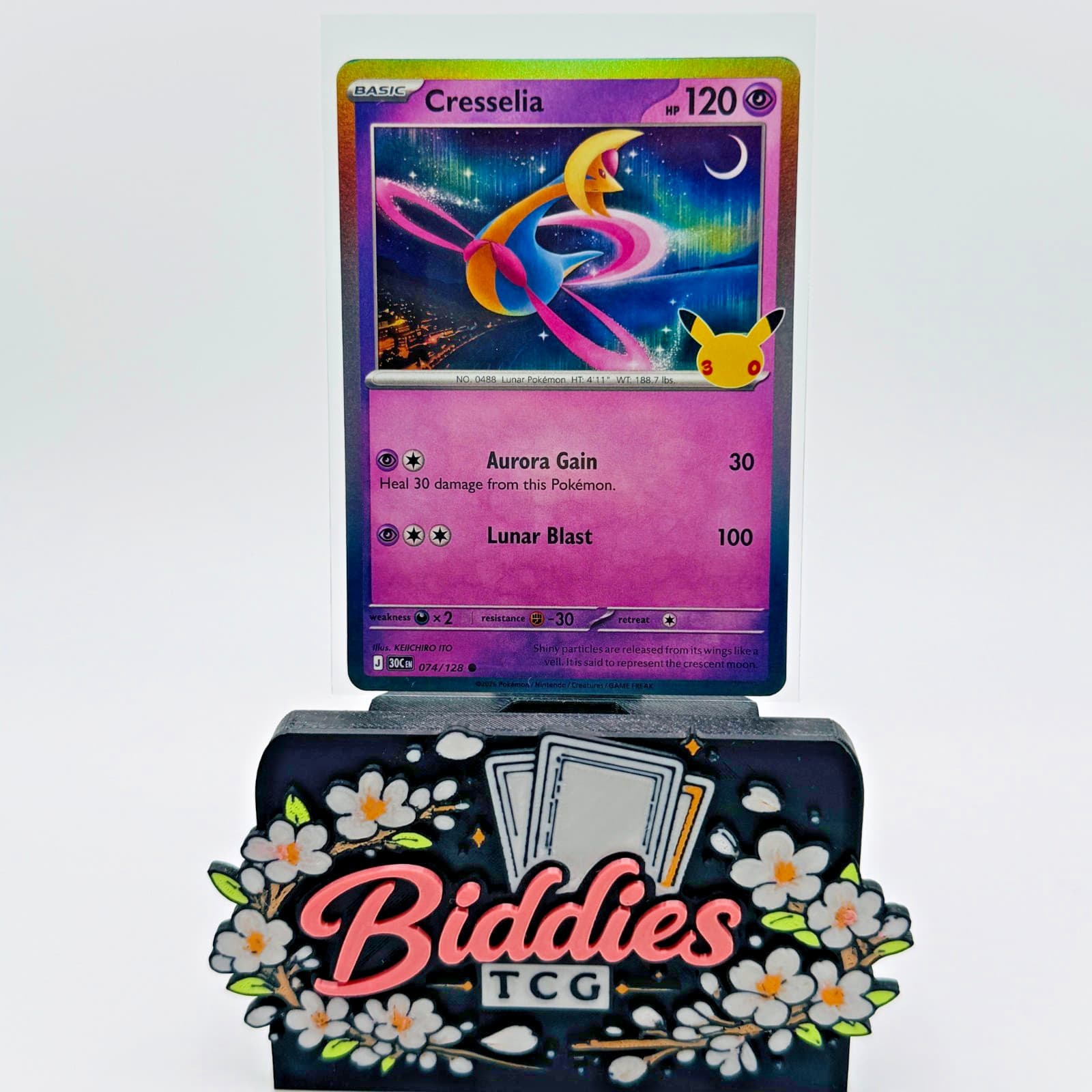 Cresselia 074/128 Me: 30th Celebration Holo