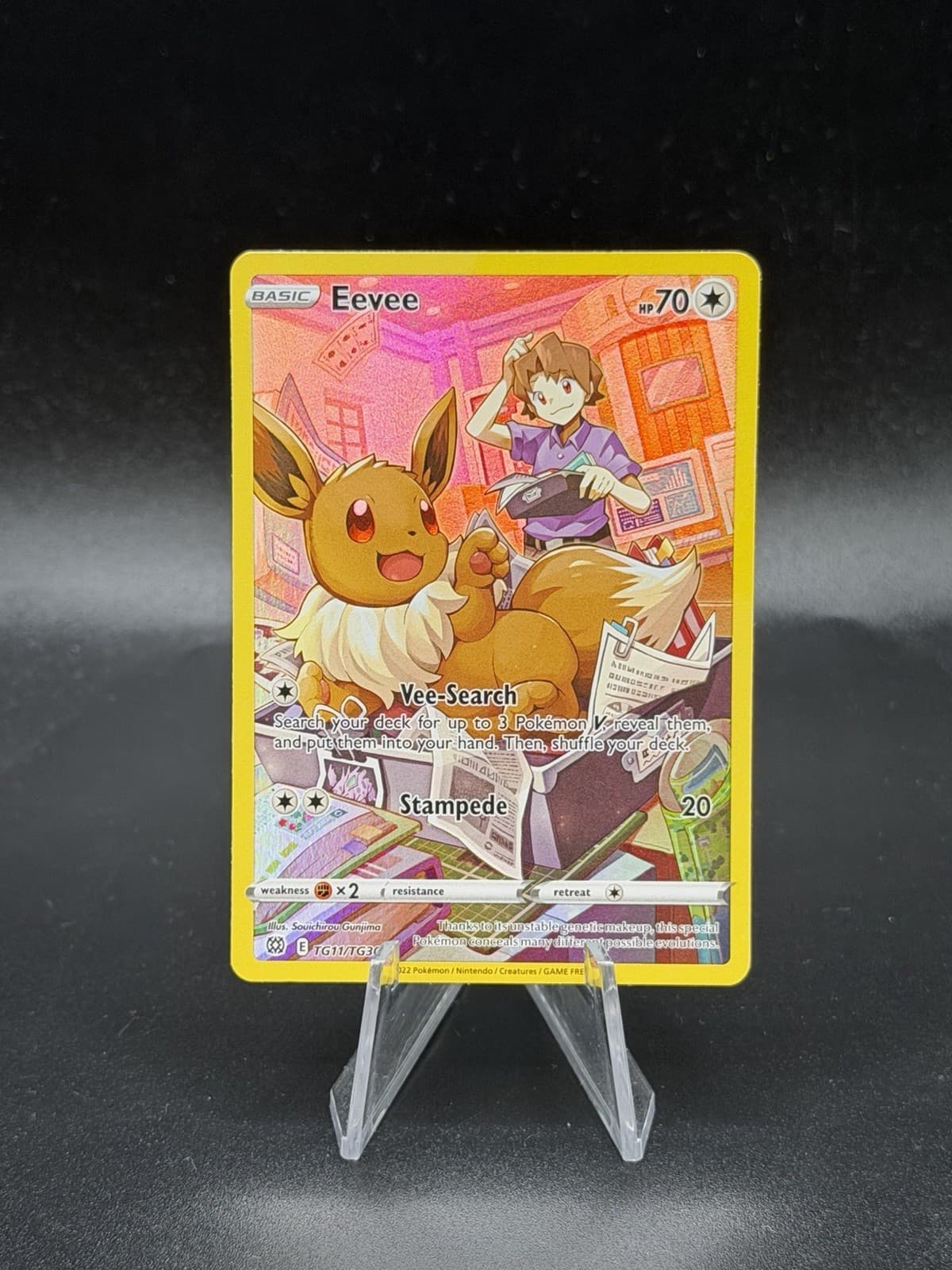 Pokémon TCG Eevee TG11/TG30 Brilliant Stars Trainer Gallery Holo 2022 NM NE3