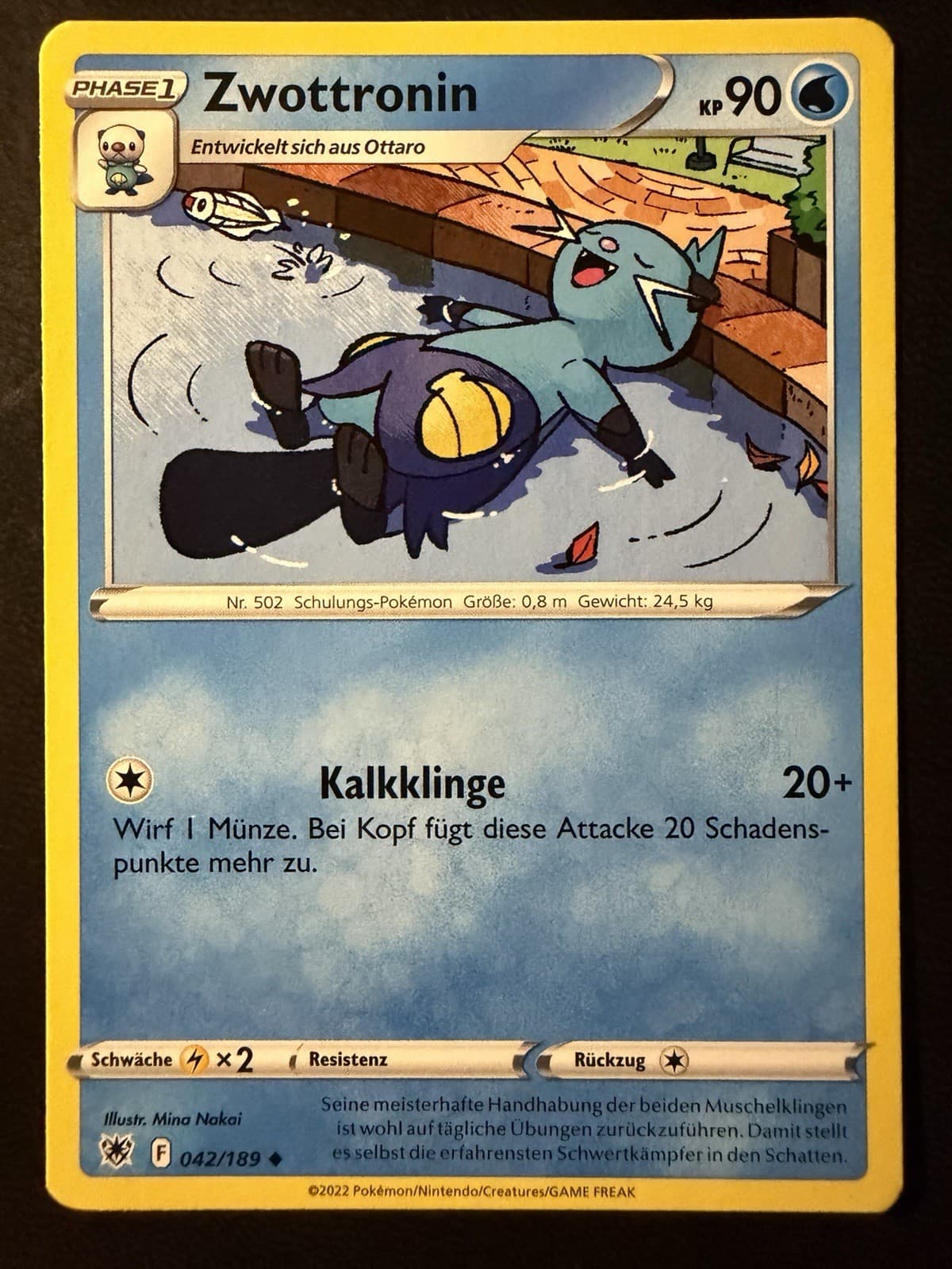 Pokemon Zwottronin 42/189 Astralglanz Uncommon DE NM