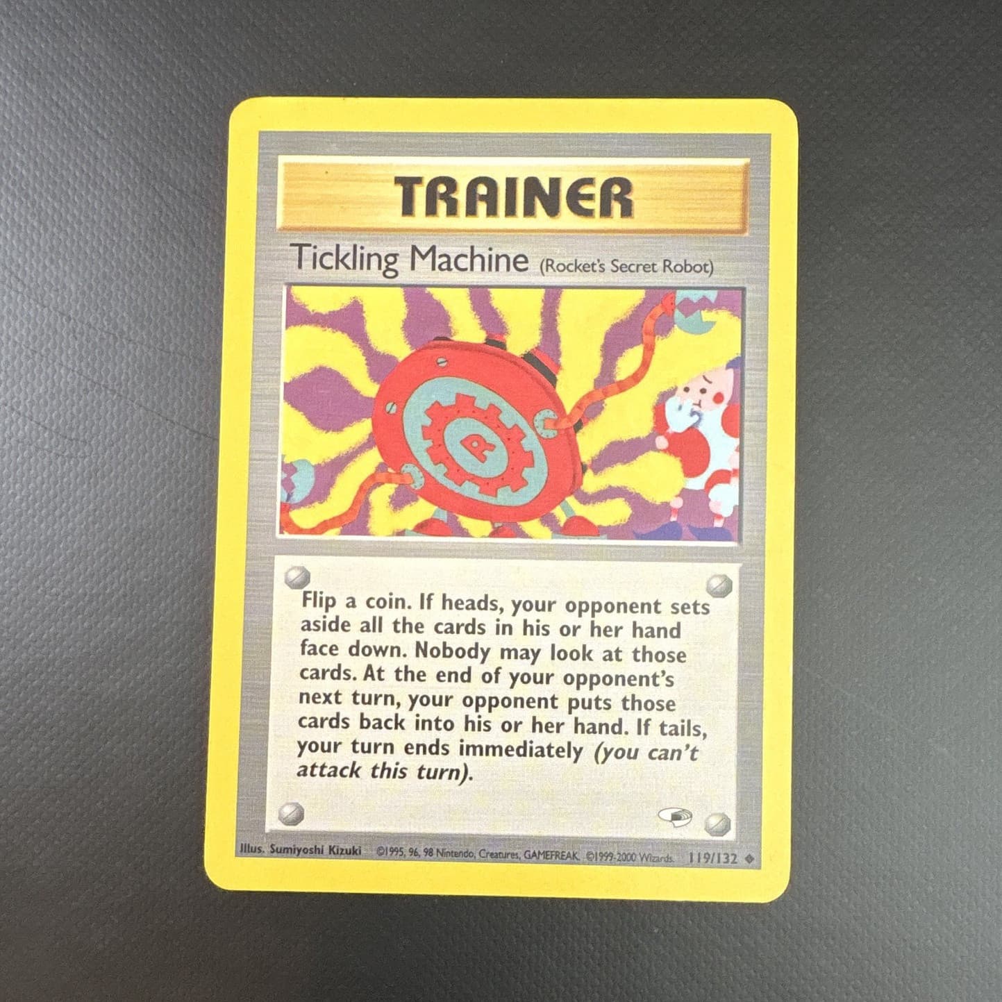 Pokemon Wizards of the Coast Tickling Machine 119/132 Gym Heroes Unlimited EN
