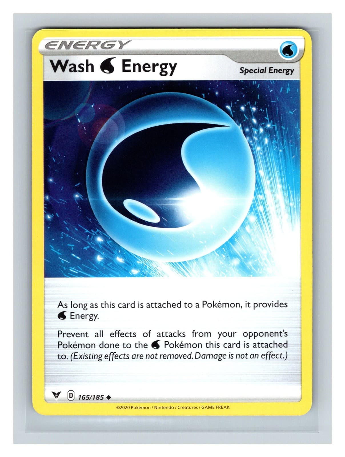 Pokemon TCG Wash Water Energy SWSH04: Vivid Voltage 165/185 Uncommon NM