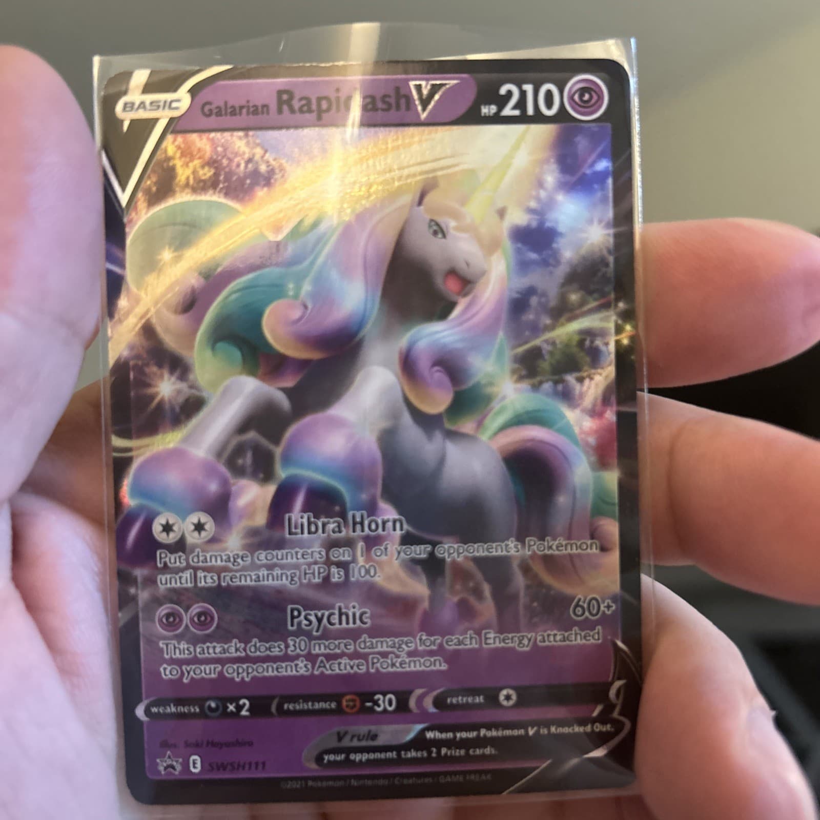 Galarian Rapidash V Promo Prize Pack Series Cards SWSH111 NM