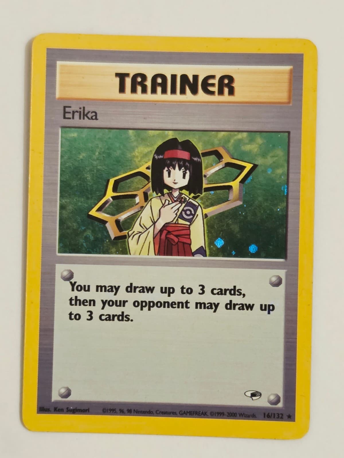 Pokemon Erika 16/132 Rare Gym Heroes Unlimited Holo EX