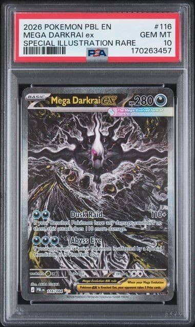 MEGA DARKRAI EX Pitch Black Special Illustration Rare #116 PSA 10 Pokemon