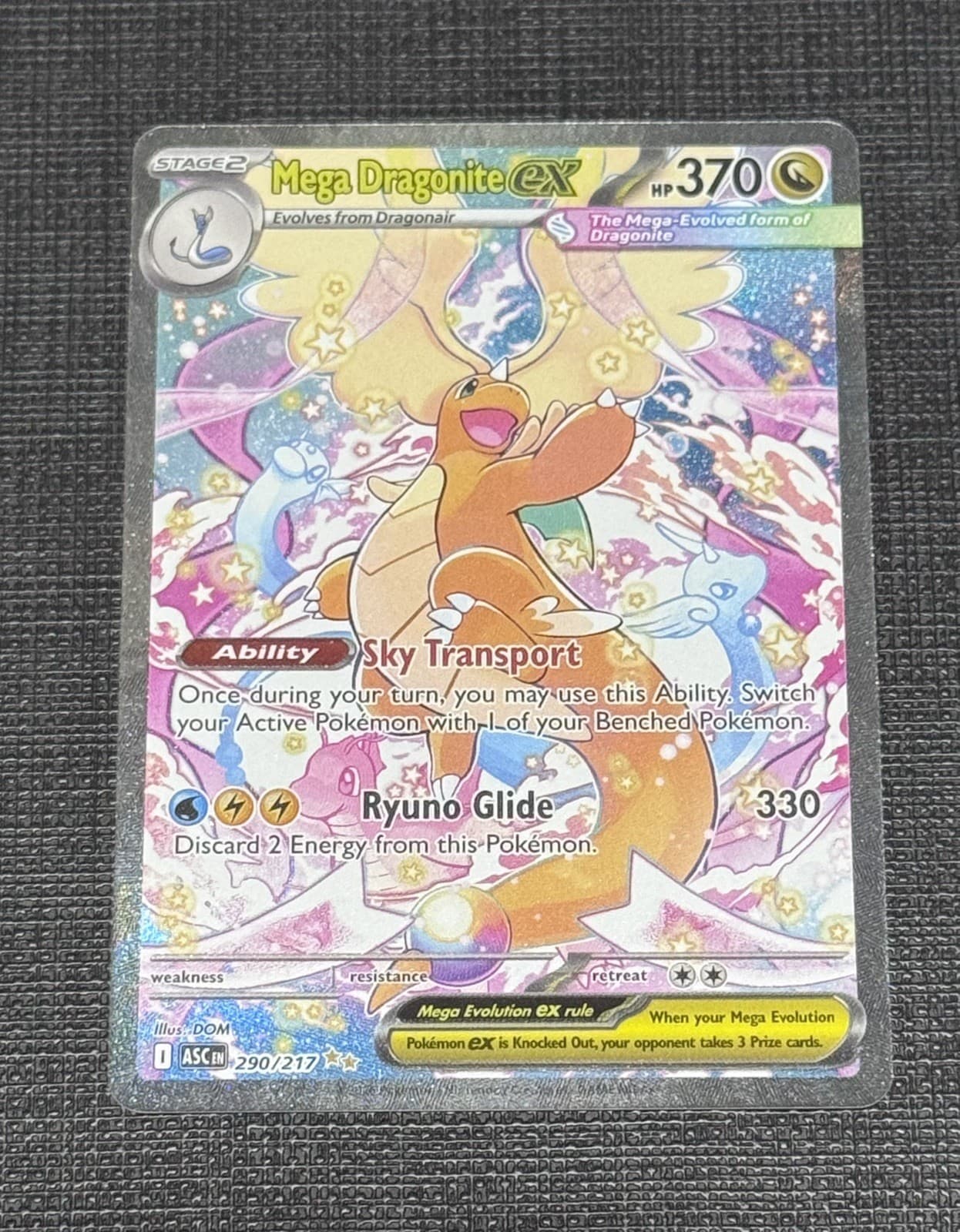 Mega Dragonite ex 290/217 SIR Ascended Heroes Pokémon-English-Super Clean 🤩