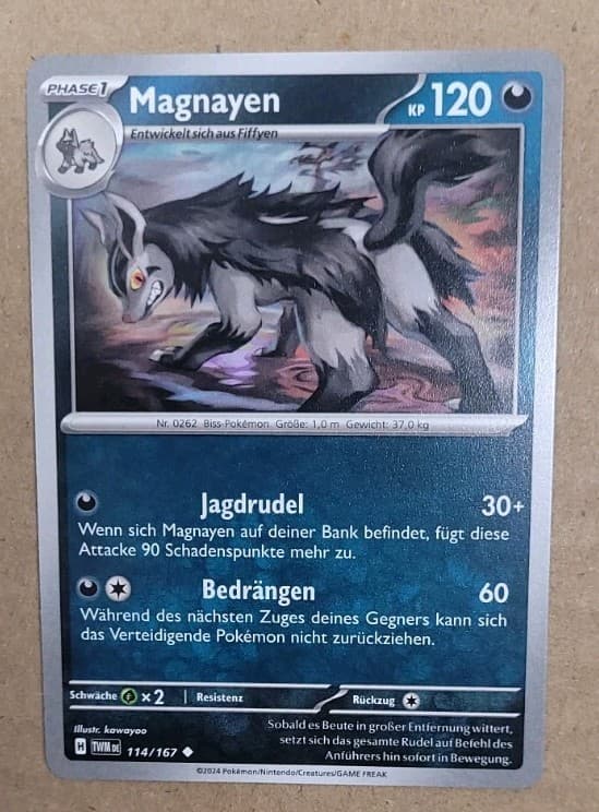 Pokemon Karte: Magnayen 114/167 Maskerade im Zwielicht TWM Deutsch NM
