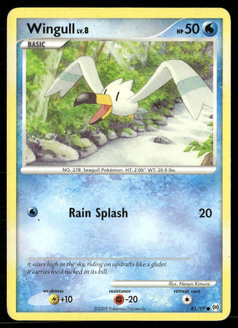 Wingull 81/99 Common Arceus Pokemon Heavily Played