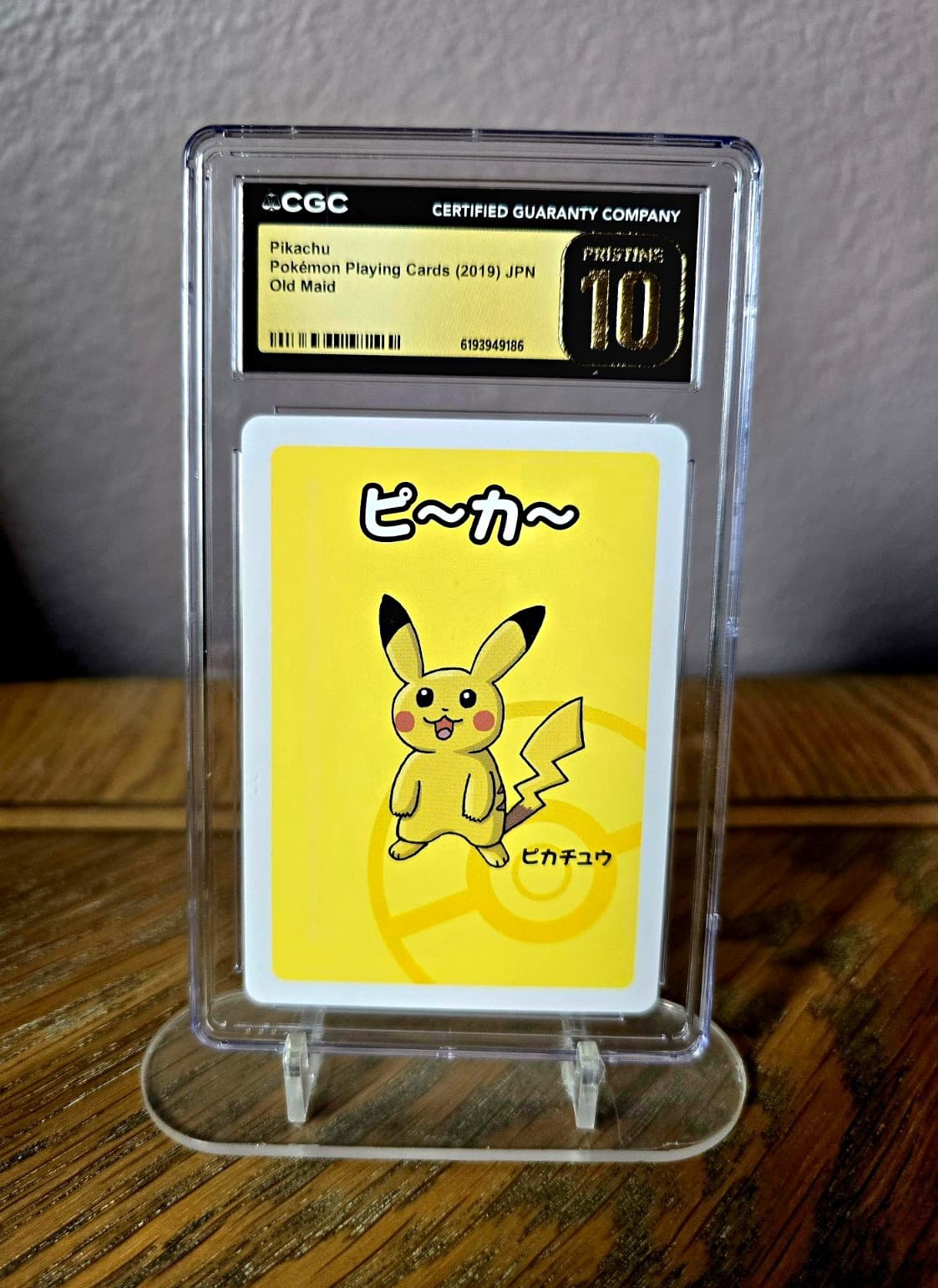 The Pokémon Company Pikachu | Old Maid | King of Spades | CGC Pristine 10
