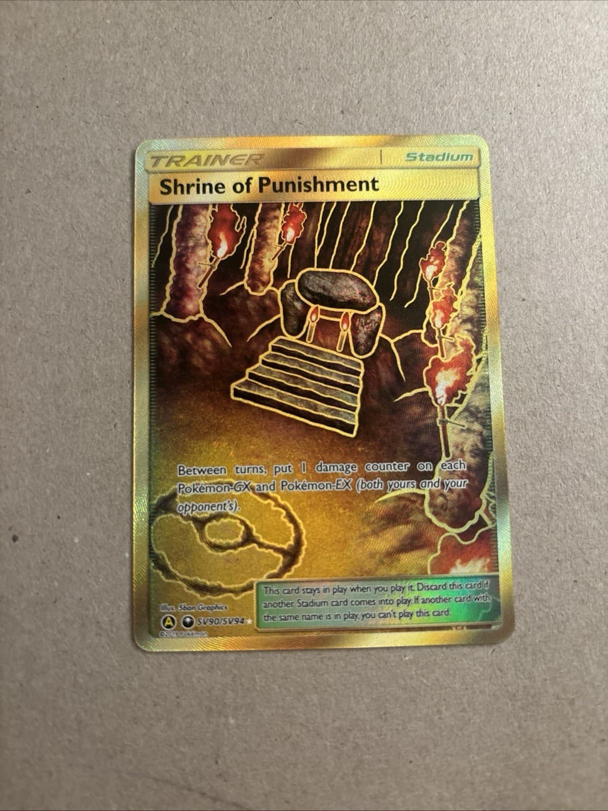 Shrine of Punishment Shiny Holo Rare Hidden Fates: Shiny Vault SV90/SV94 NM