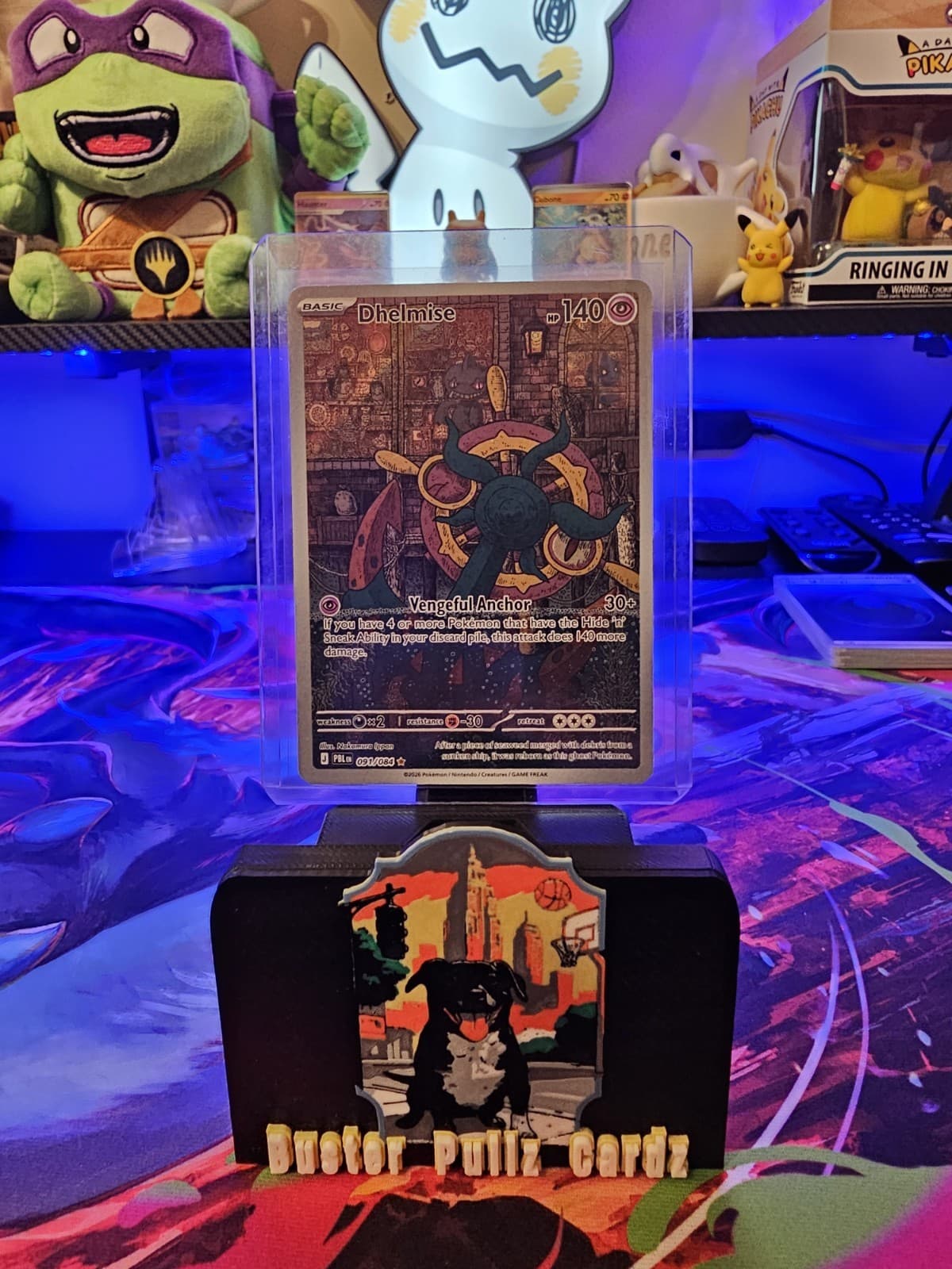 DHELMISE #91/84 Illustration Rare Holo Card 2026 Pokemon Pitch Black NM
