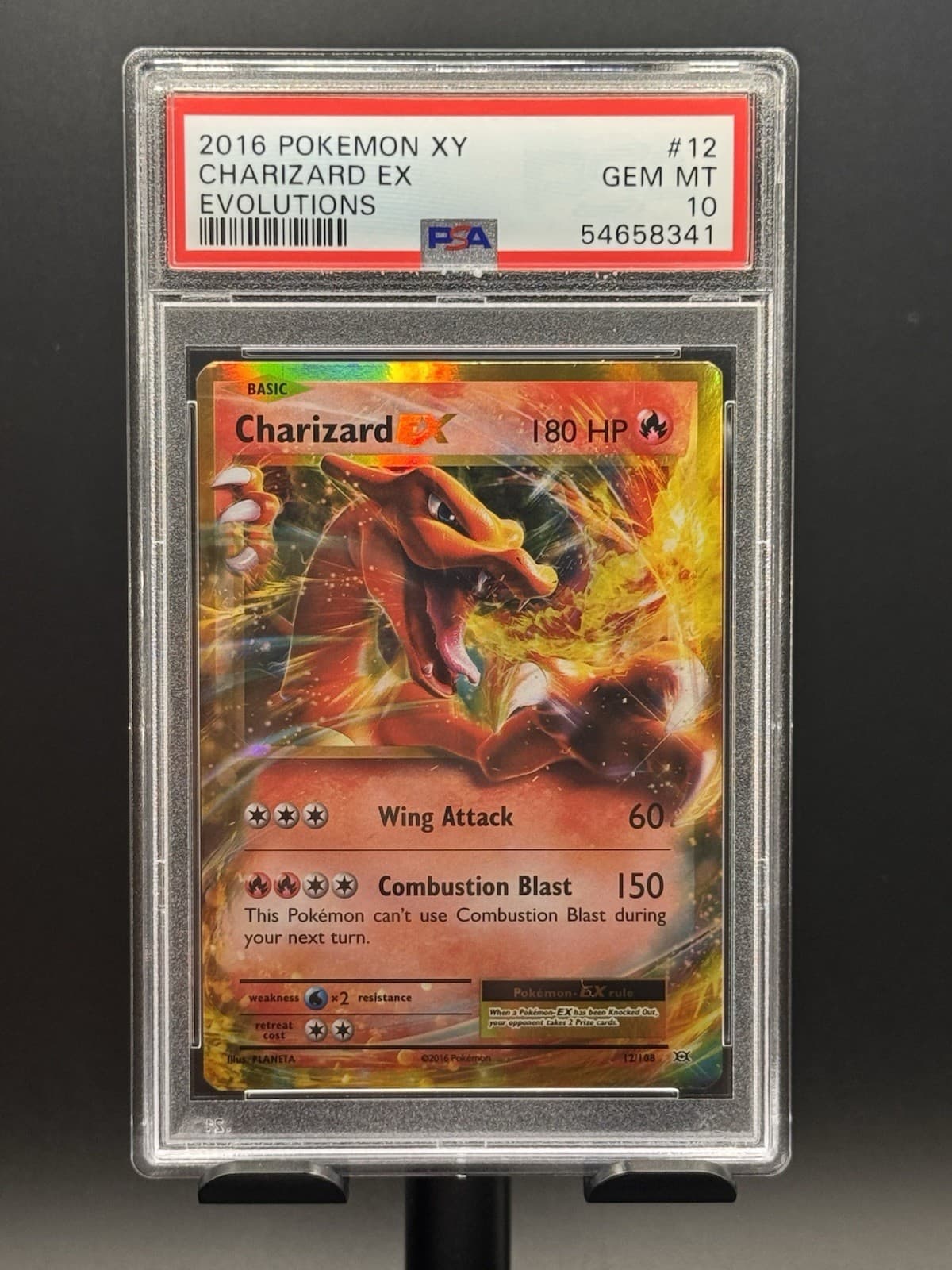 PSA 10 Charizard ex 12/108 2016 XY Evolutions Pokemon