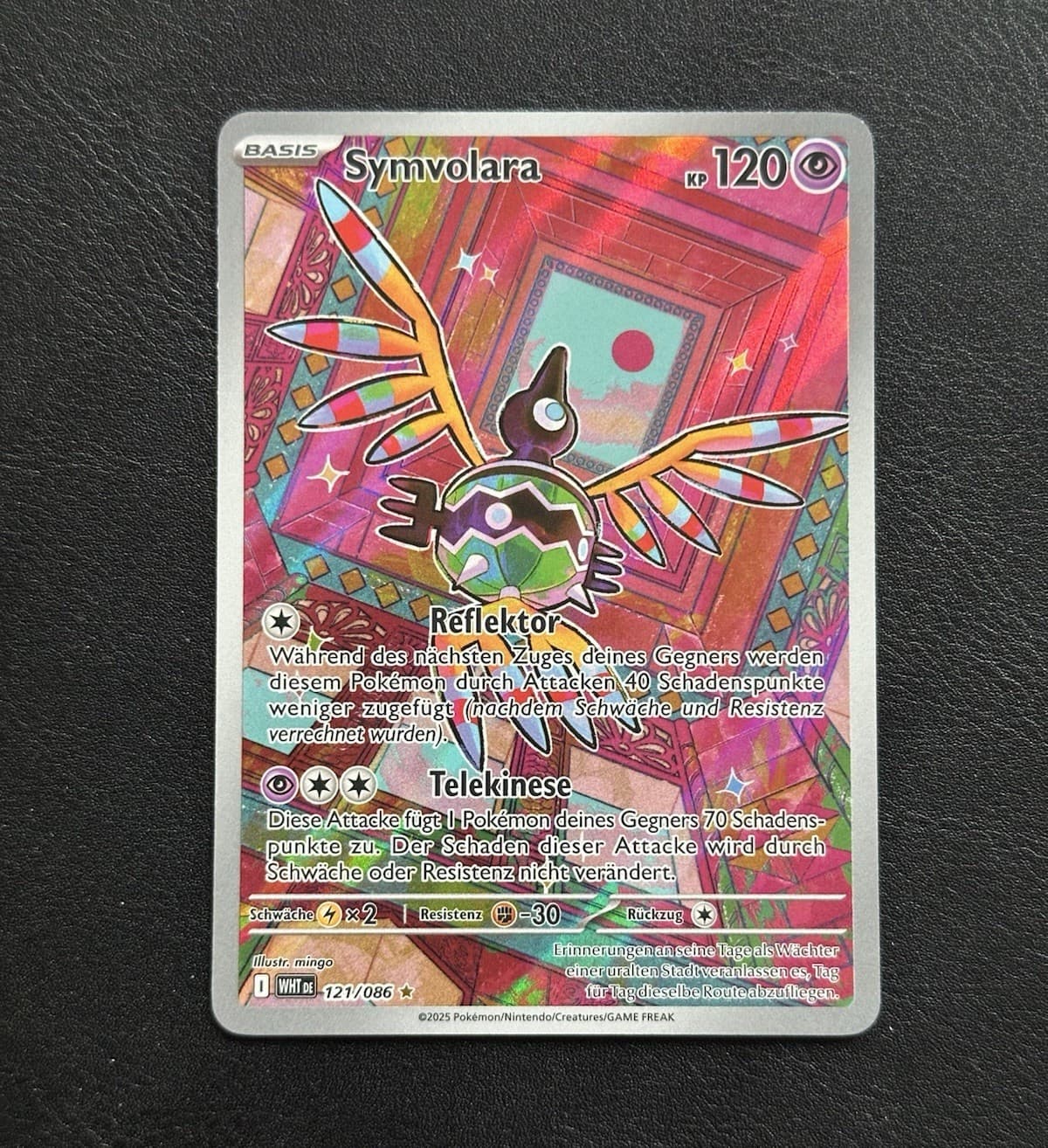 Pokémon TCG Symvolara WHT 121/086 Deutsch Weiße Flammen Art Rare