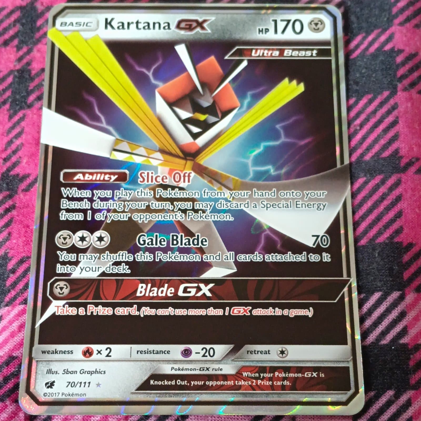 Kartana GX 70/111 SM Crimson Invasion Ultra Rare Holo EN | Pokemon TCG