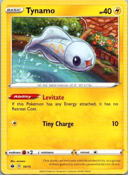 Tynamo 10/15 McDonald's Collection 2022 NM Pokemon TCG
