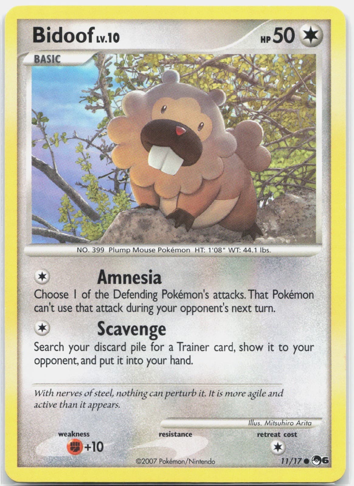 Bidoof Common POP Series 6 POP Colorless 011/017 2026 LP