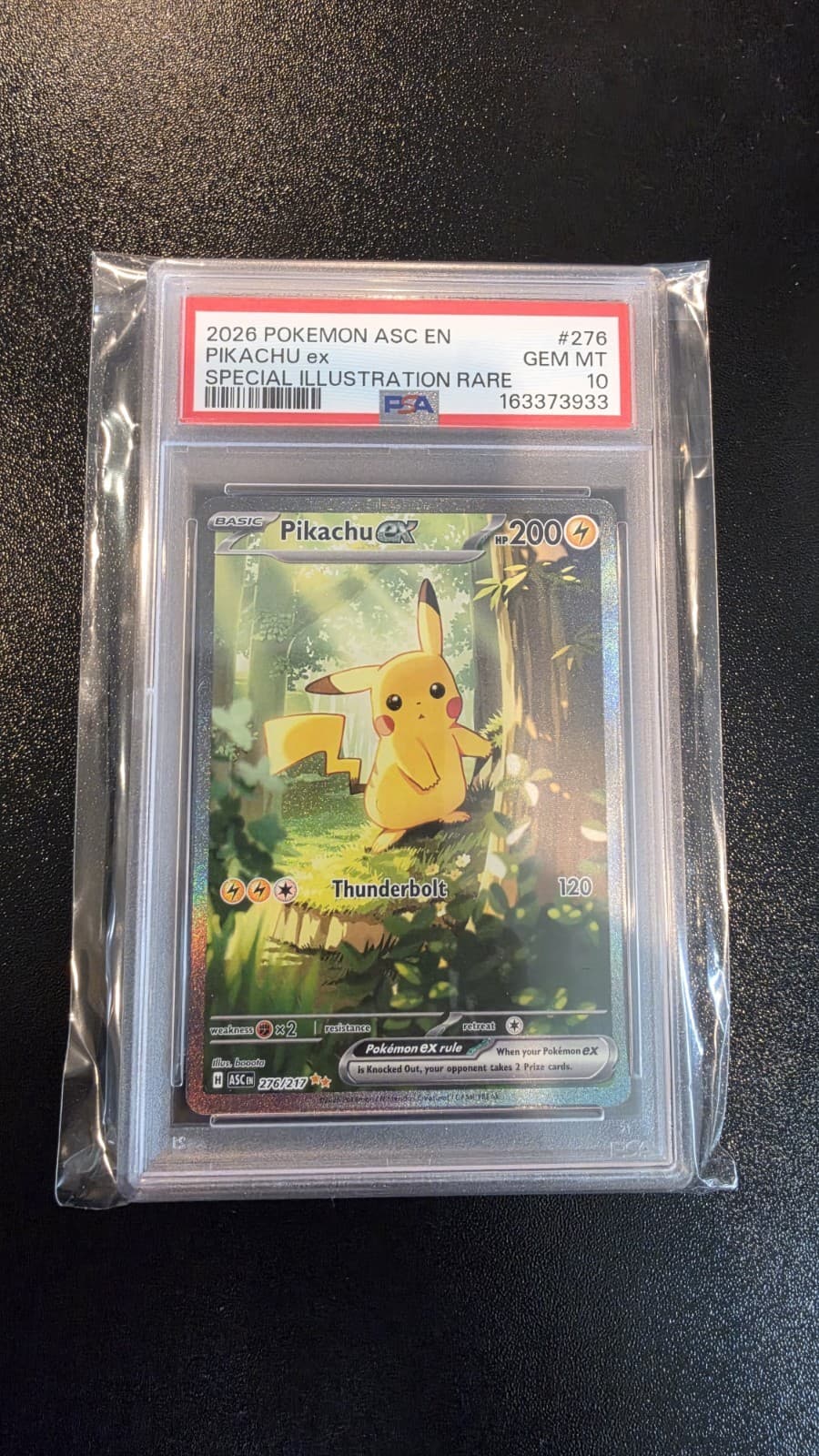 Pokemon TCG Pikachu (Treekachu) EX Ascended Heroes SIR Holo 276/217 EN PSA 10