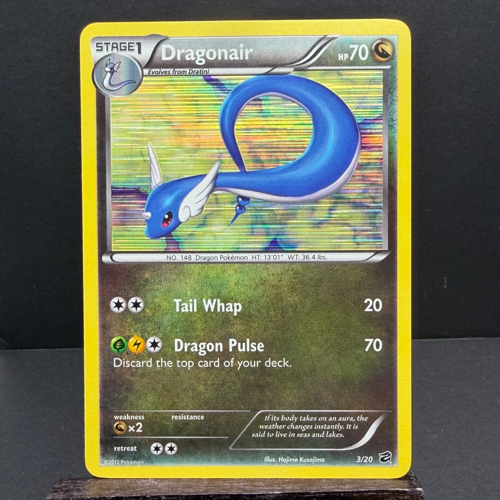 2012 Pokemon TCG Dragonair (3) Dragon Vault Holo Rare 3/20