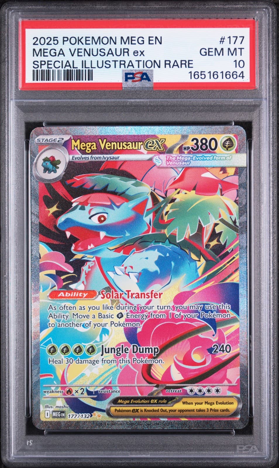 2025 POKEMON MEG EN-MEGA EVOLUTION #177 MEGA VENUSAUR EX PSA 10