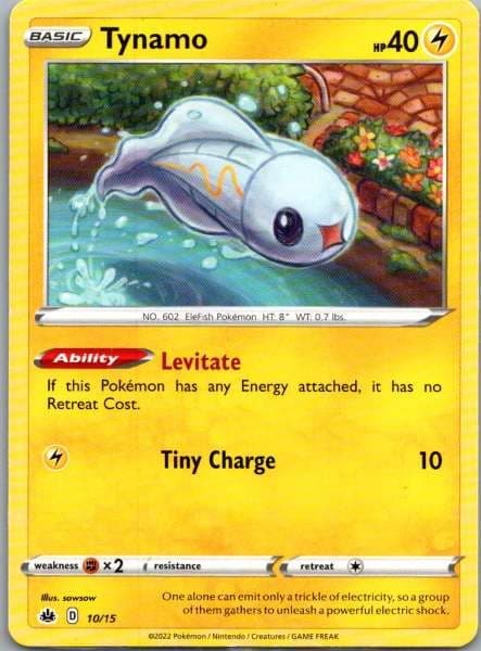 Tynamo 10/15 McDonald's Collection 2022 NM Pokemon TCG