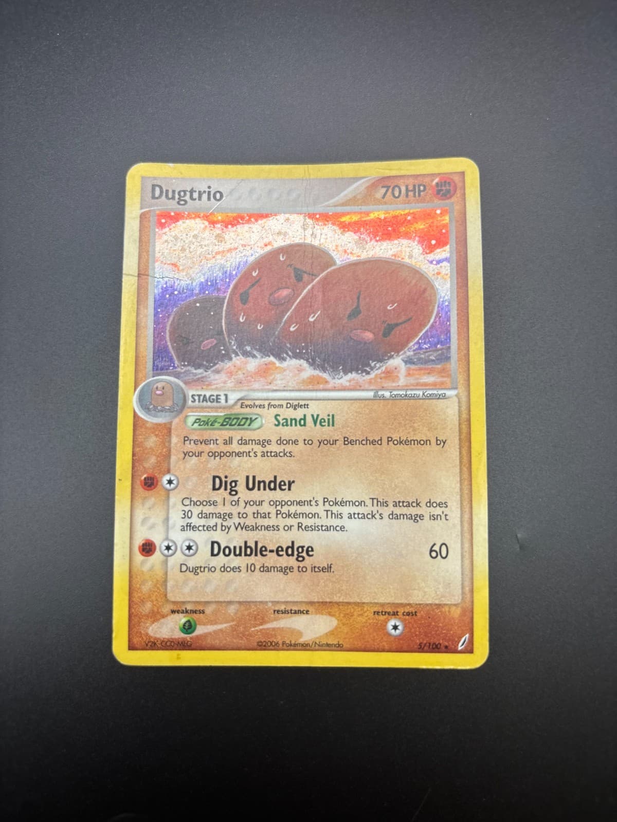 Dugtrio 5/100 EX Crystal Guardians Holo