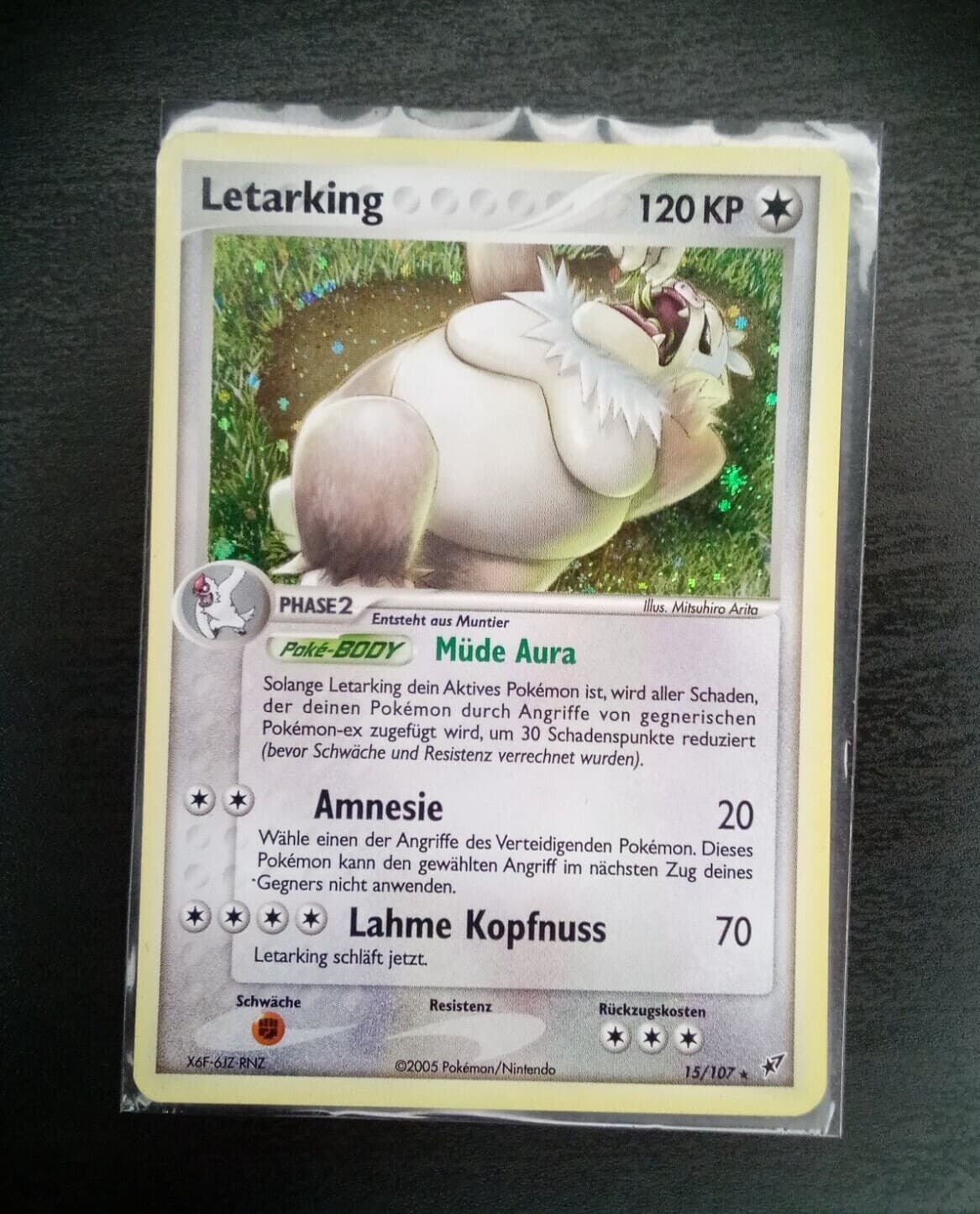 Pokémon Letarking EX Deoxys 15/107 Deutsch Holo Near Mint