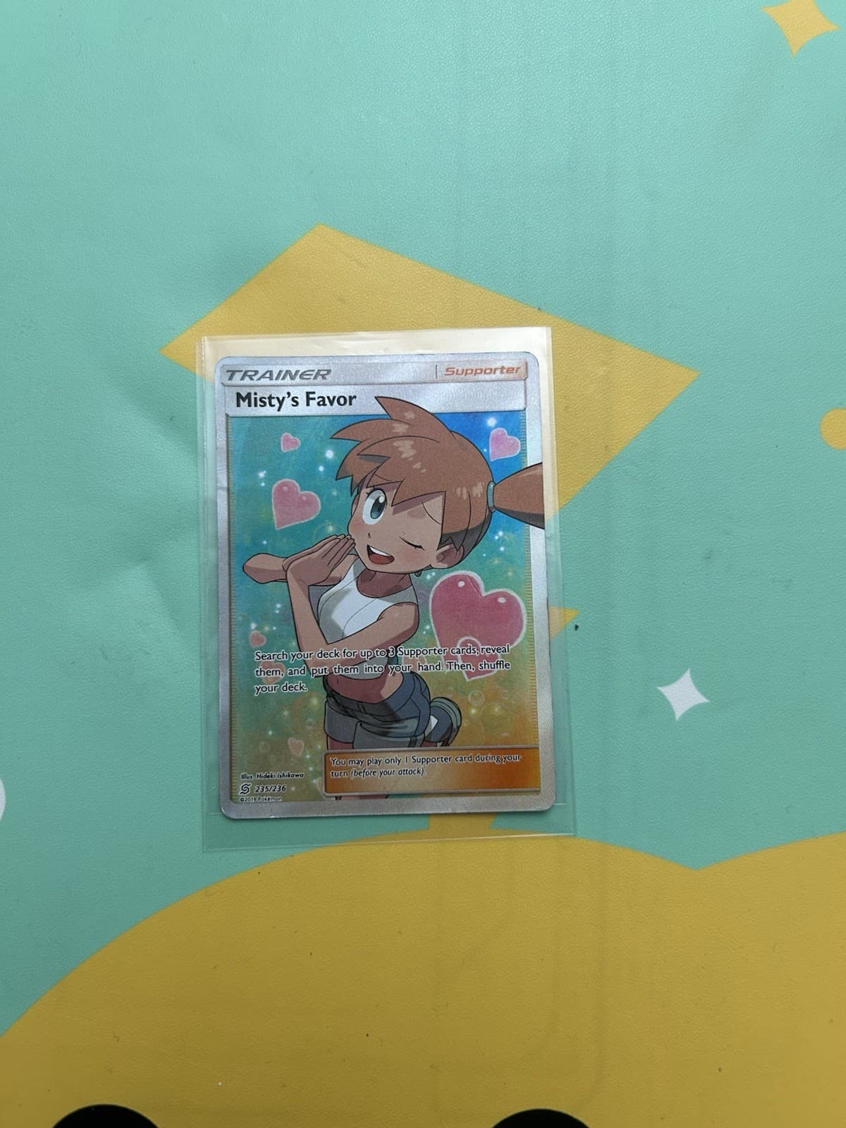 Pokemon TCG Misty's Favor 235/236 SM-Unified Minds Full Art Holo Ultra Rare EN