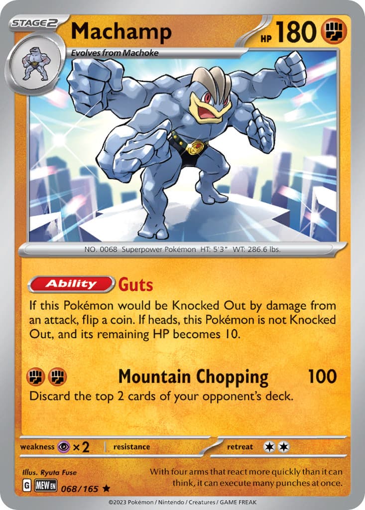 151 Machamp Holo 068/165