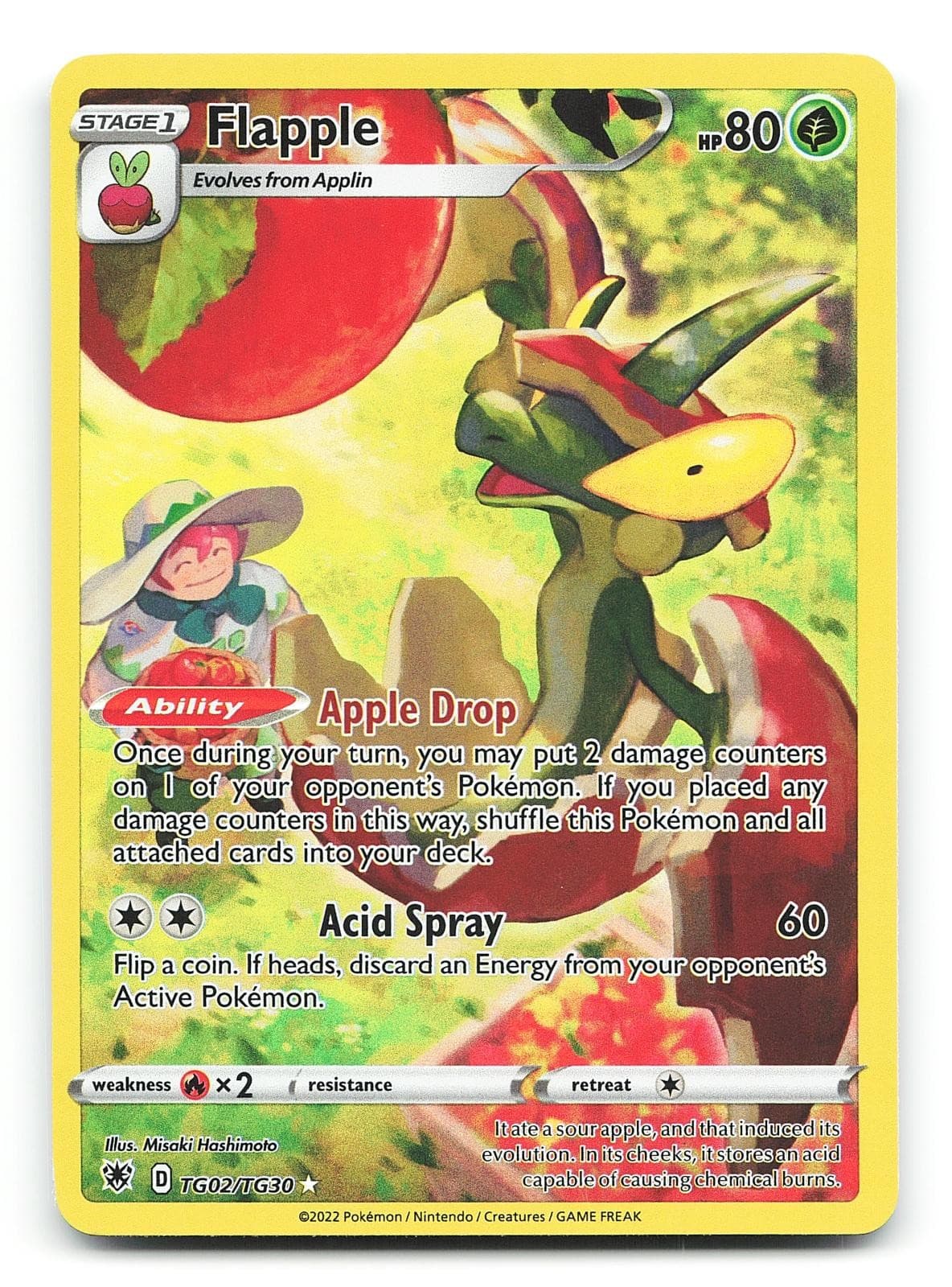 Flapple TG02/TG30 Astral Radiance Trainer Gallery Holo Ultra Rare Pokemon NM