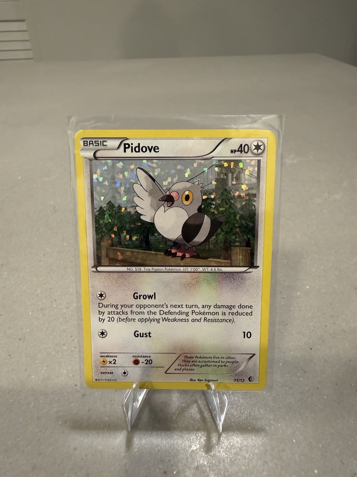 Pidove McDonalds Promo 11/12 Holo Pokemon Trading Card Game