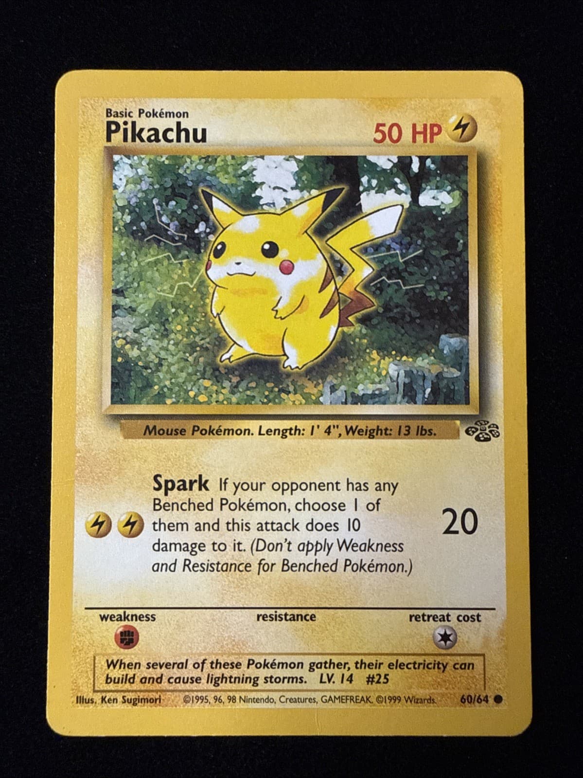 Pikachu - Jungle - 60/64 - Pokemon TCG - MP