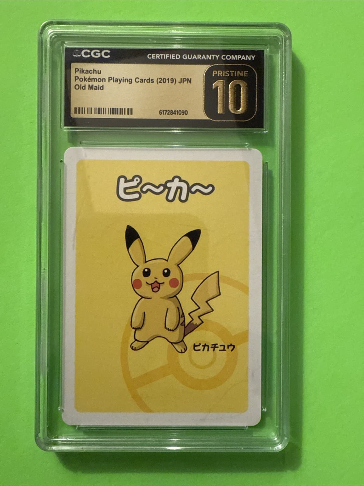 Old Maid Pikachu Pokemon Playing Cards 2019 Japan CGC Pristine 10