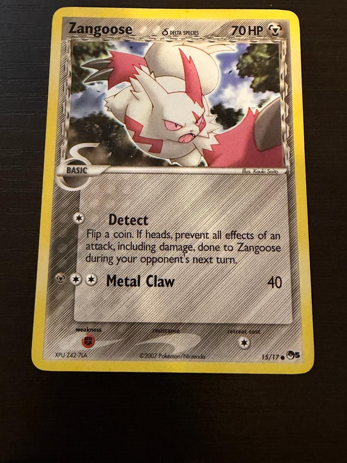 Zangoose 15/17 Common POP Series 5 Pokemon Lightly Played