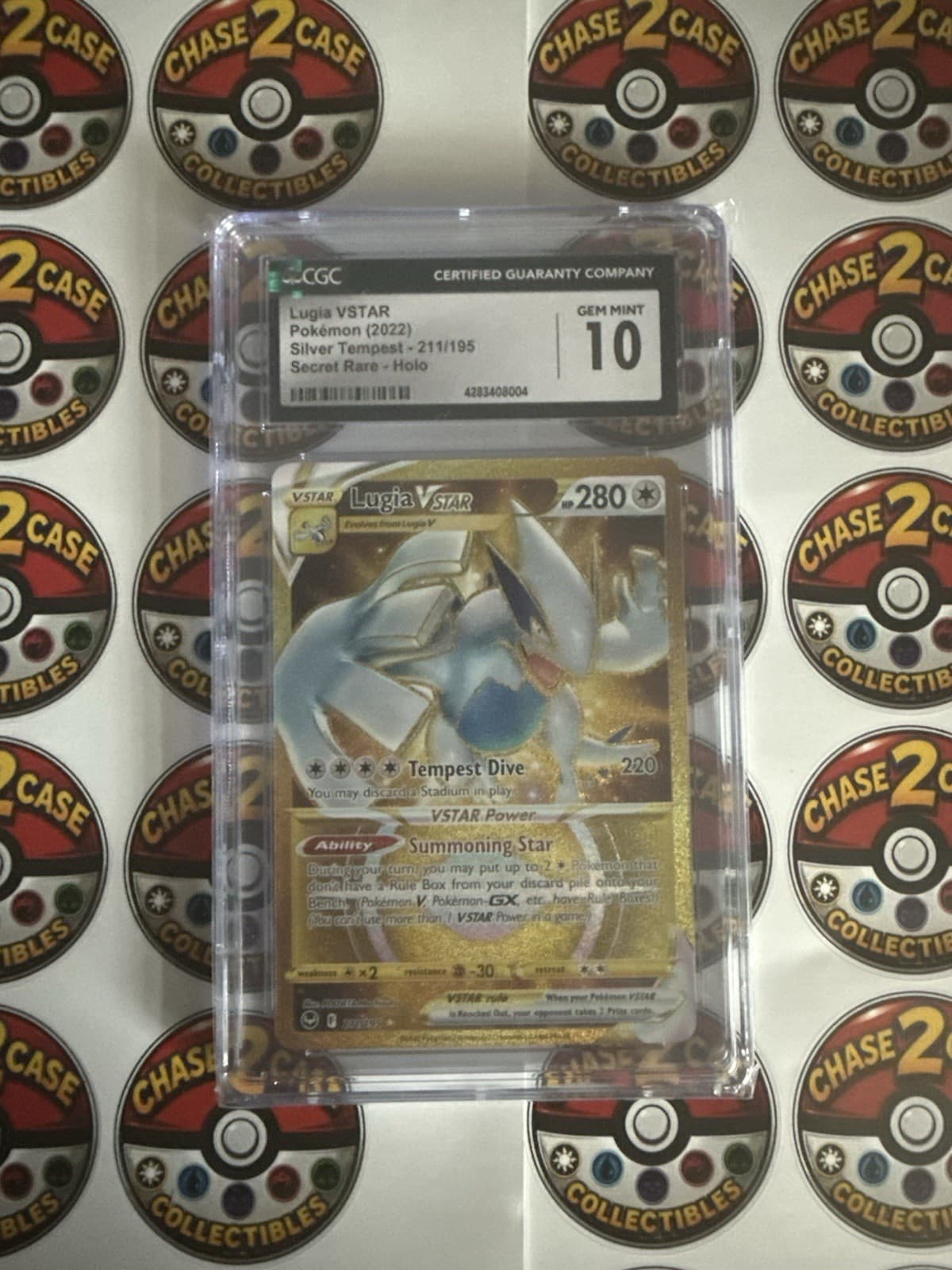 CGC 10 Lugia VSTAR 211/195 Silver Tempest SWSH12 Holo Eng 2022 4283408004