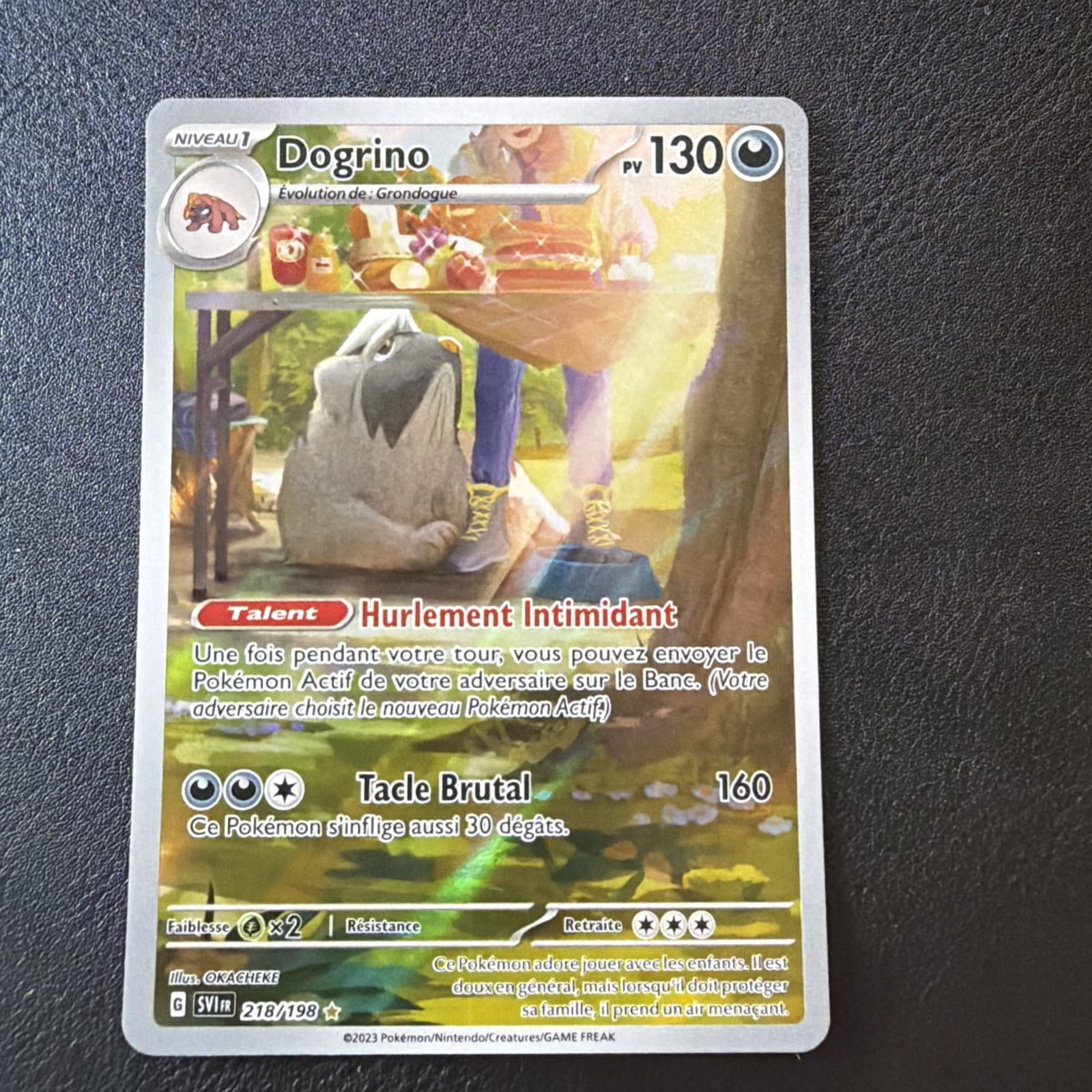 Carte Pokemon DOGRINO 218/198 Ecarlate et Violet
