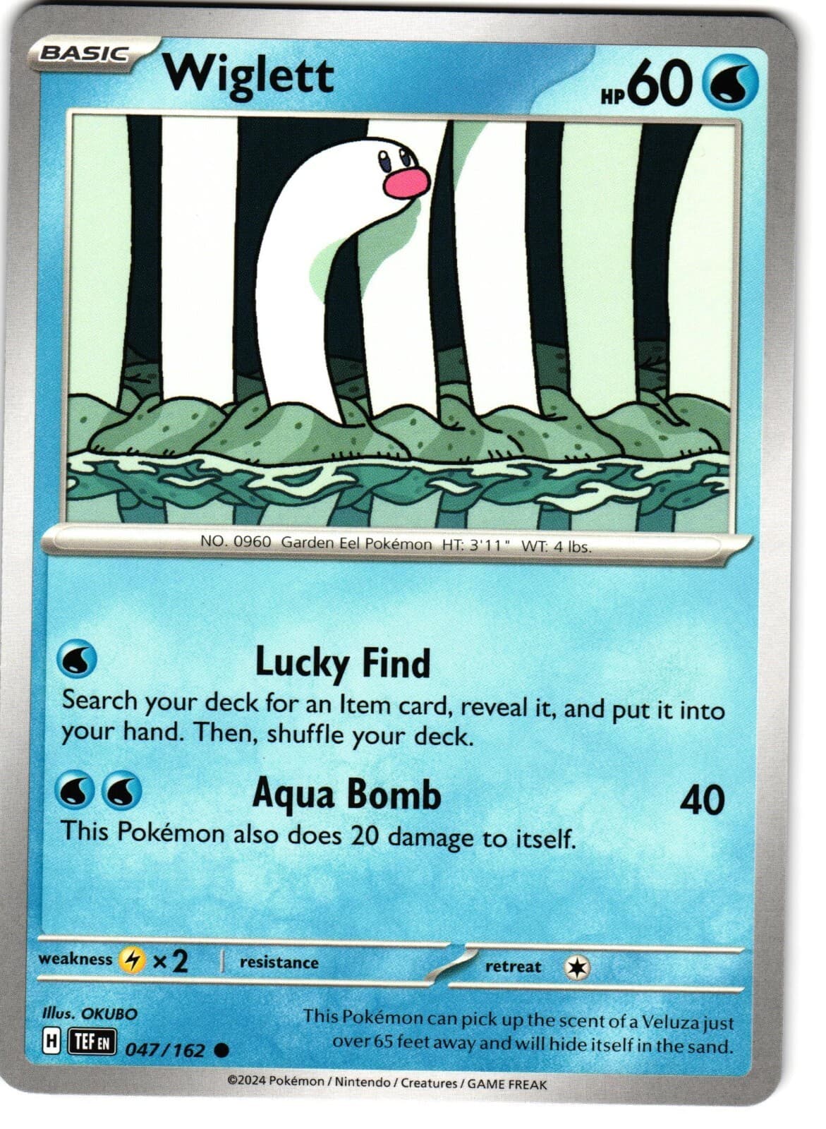 Wiglett 47/162 Pokemon SV: Temporal Forces