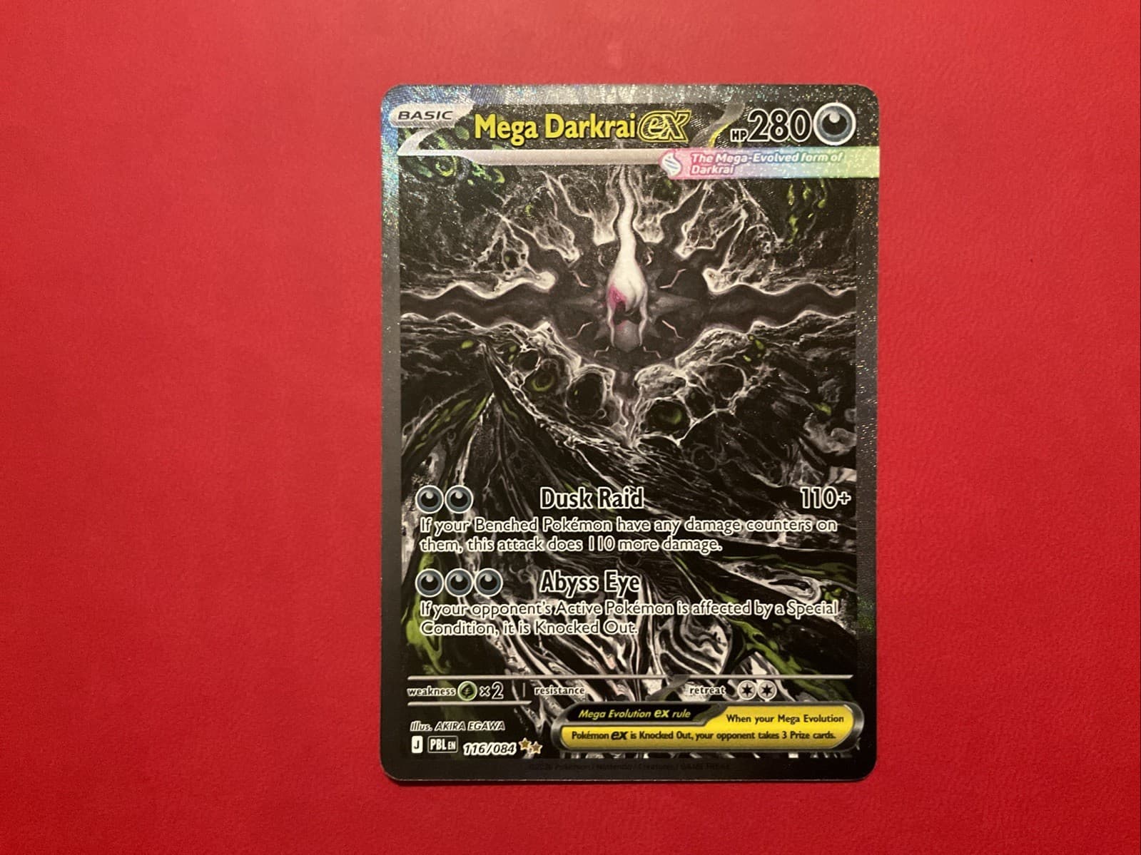 Mega Darkrai ex 116/084 SIR Pitch Black Pokemon TCG English NM