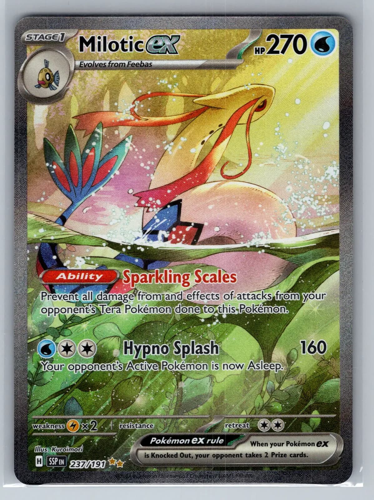 Milotic ex 237/191 Surging Sparks Special Illustration Rare SIR Pokemon NM — photo 1 of 2