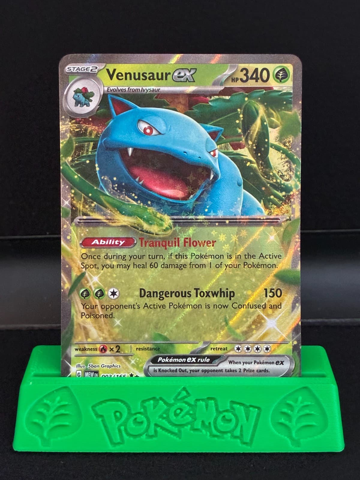 Venusaur ex 003/165 Double Rare 151 Pokemon Holo Near Mint (NM)