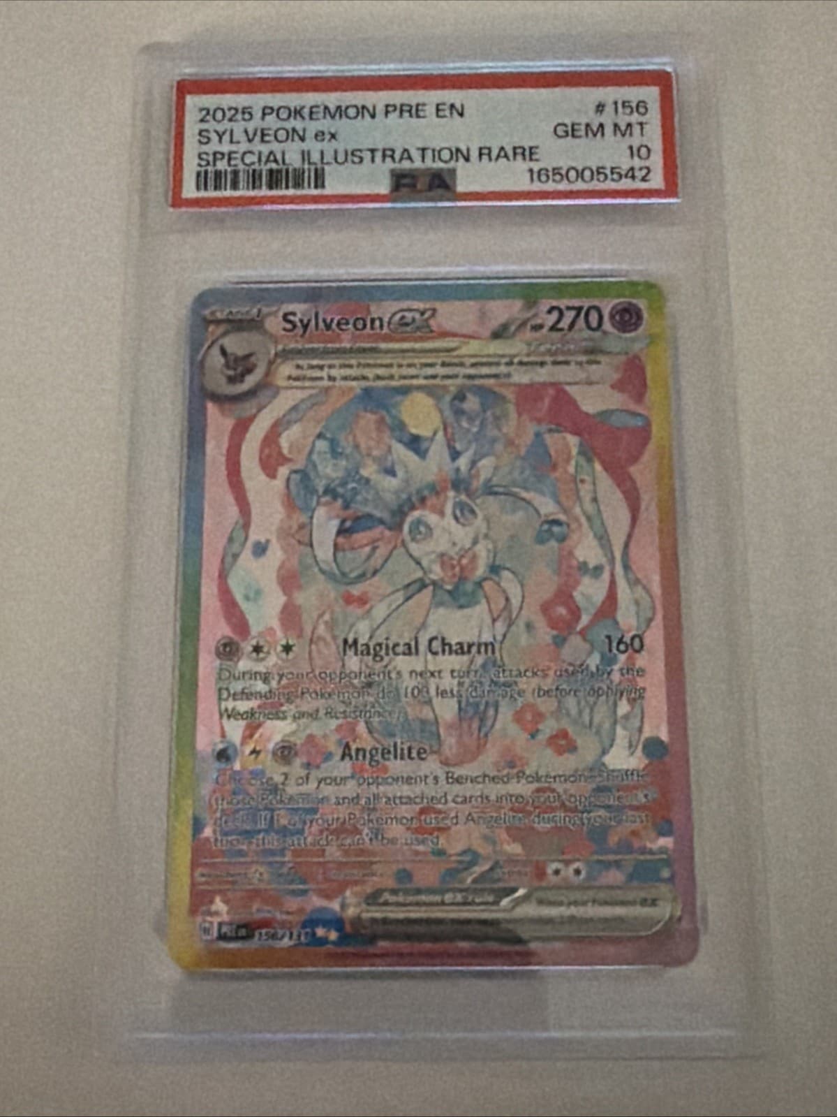 Pokemon 2025 Sylveon ex 156/131 SIR Prismatic Evolutions GEM MINT PSA 10